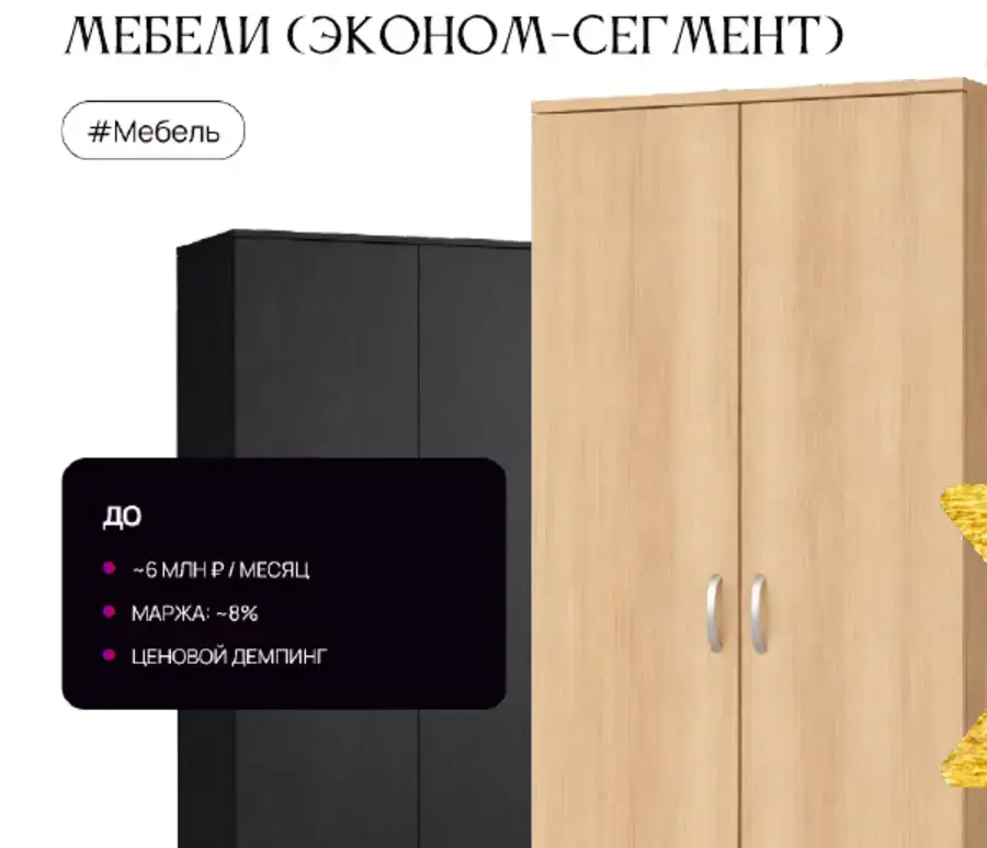 Производитель корпусной мебели — визуал проекта