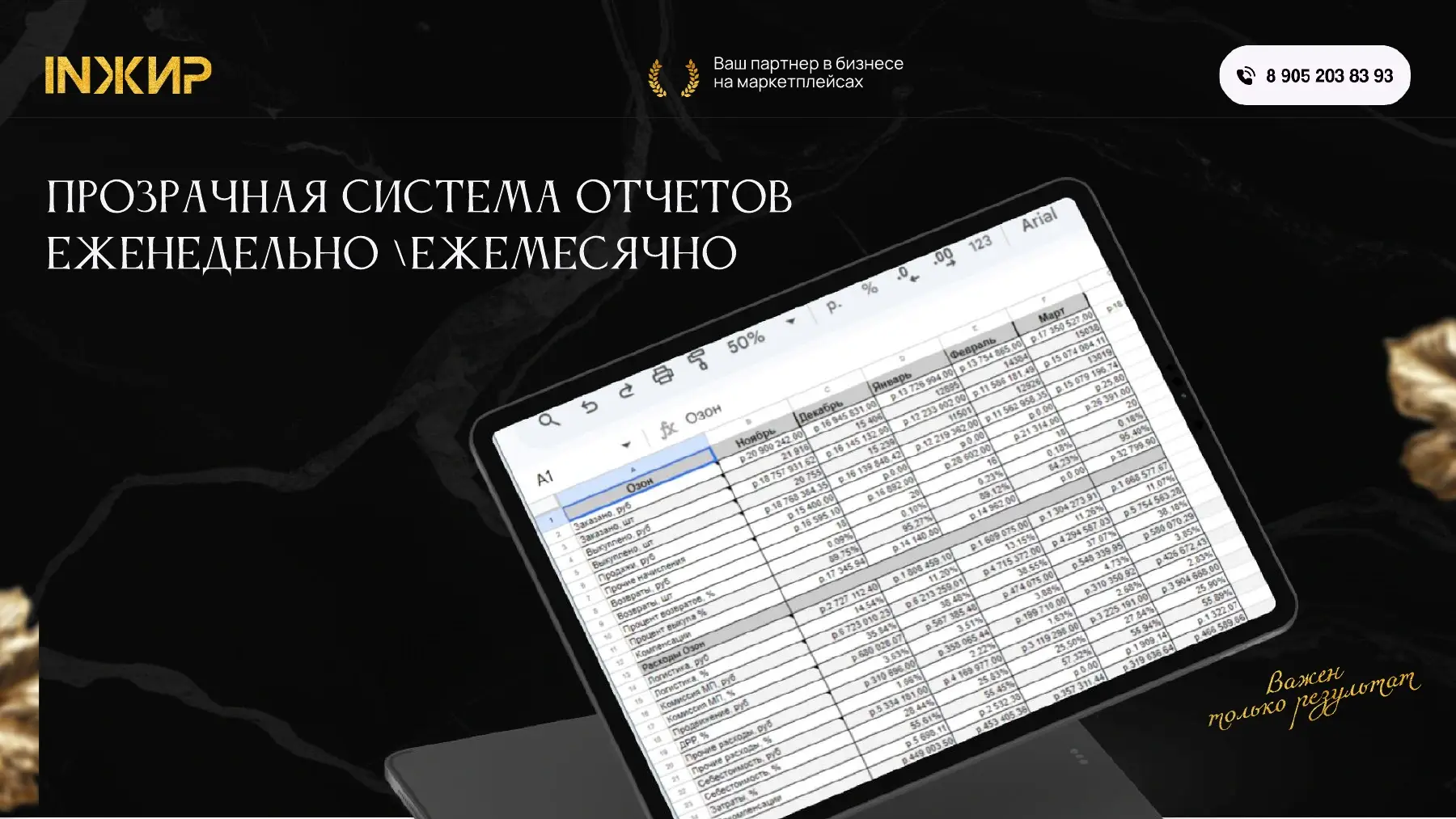 Пример еженедельного и ежемесячного отчёта из КП INЖИР