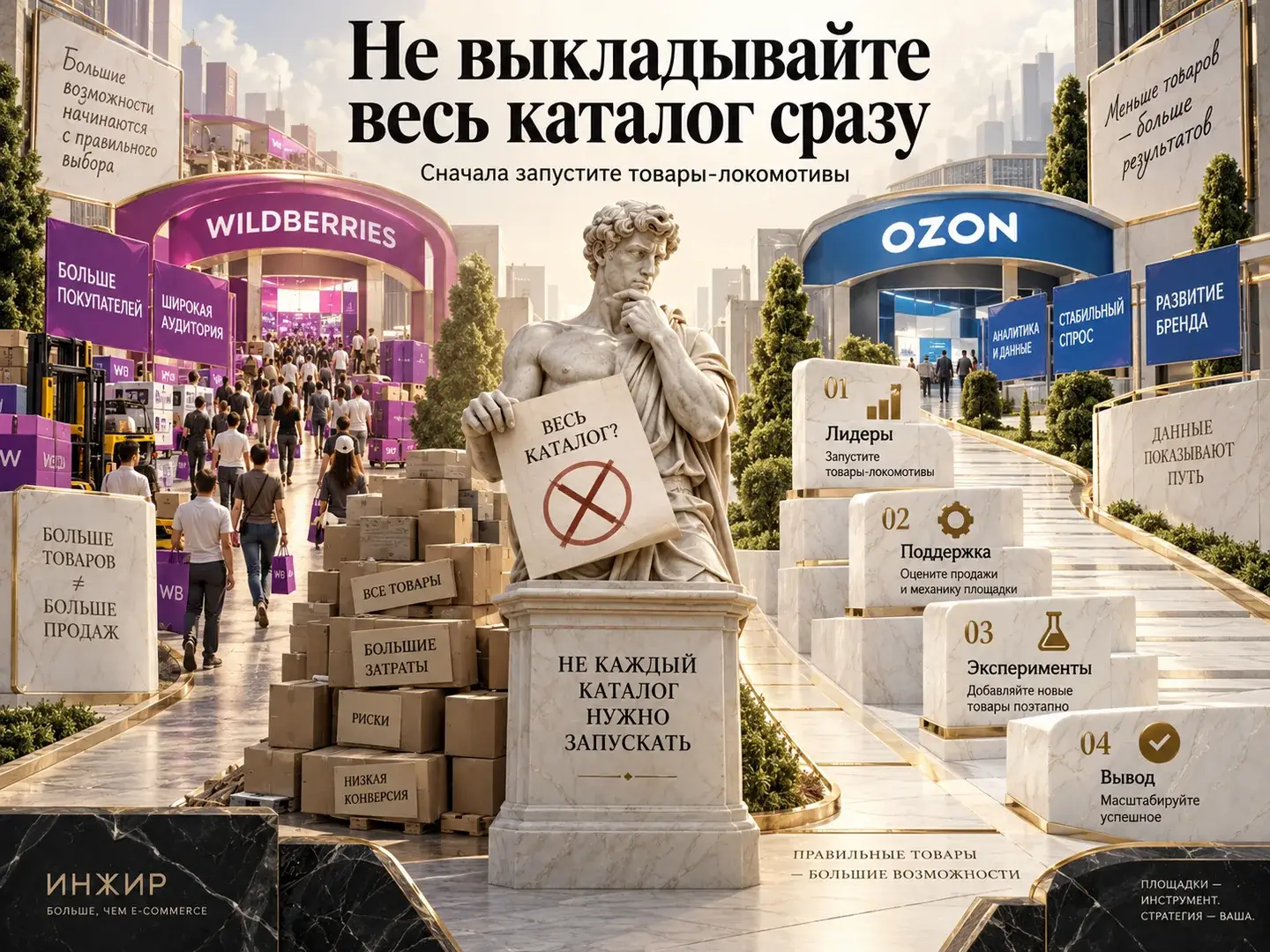 Не выкладывайте сразу весь каталог