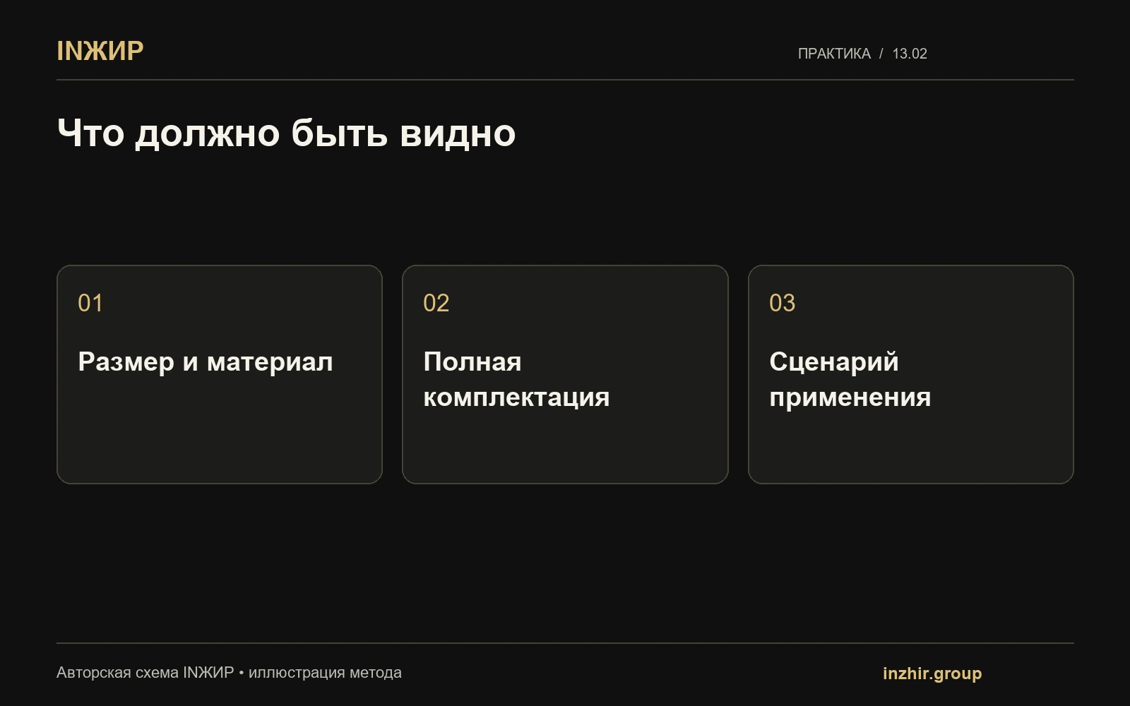 Что должно быть видно