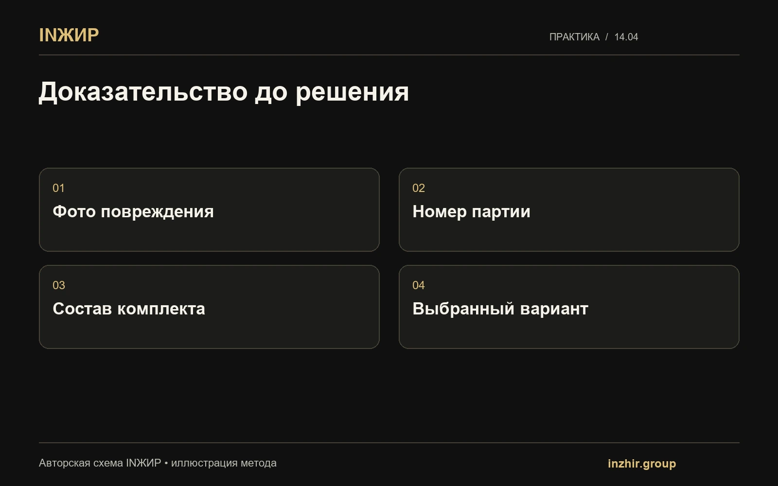 Доказательство до решения