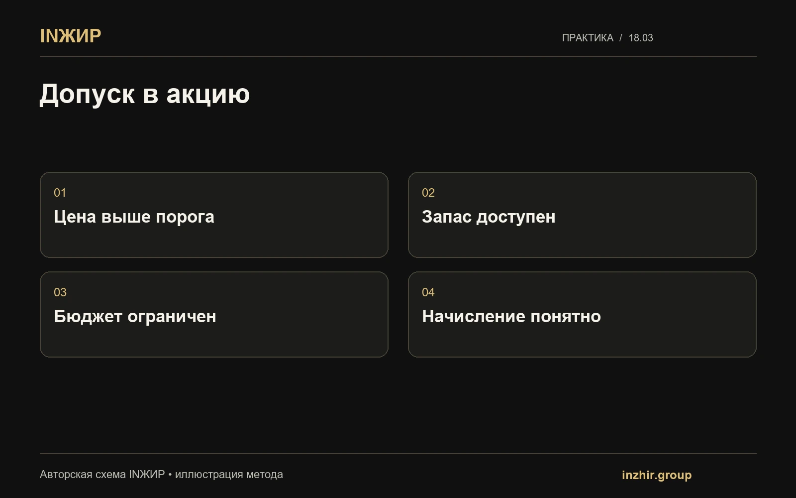 Допуск в акцию