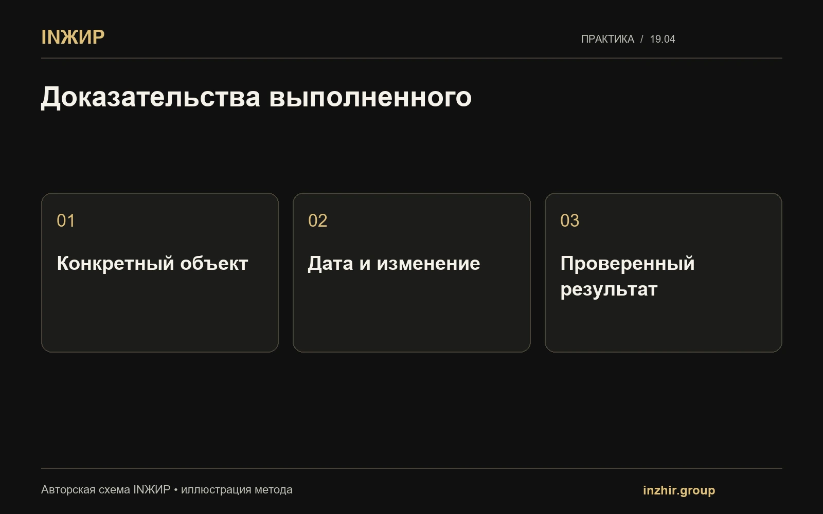 Доказательства выполненного
